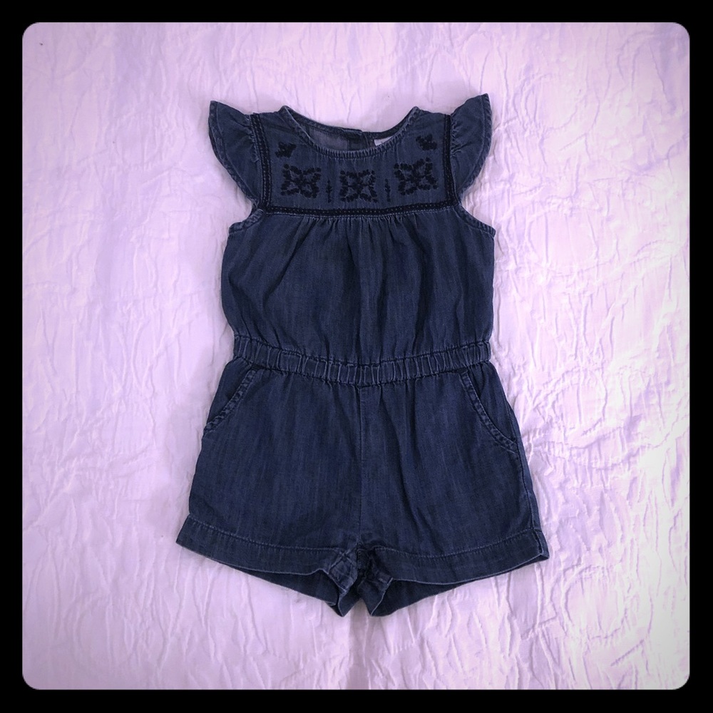 Baby Gap denim romper, size 2, great condition